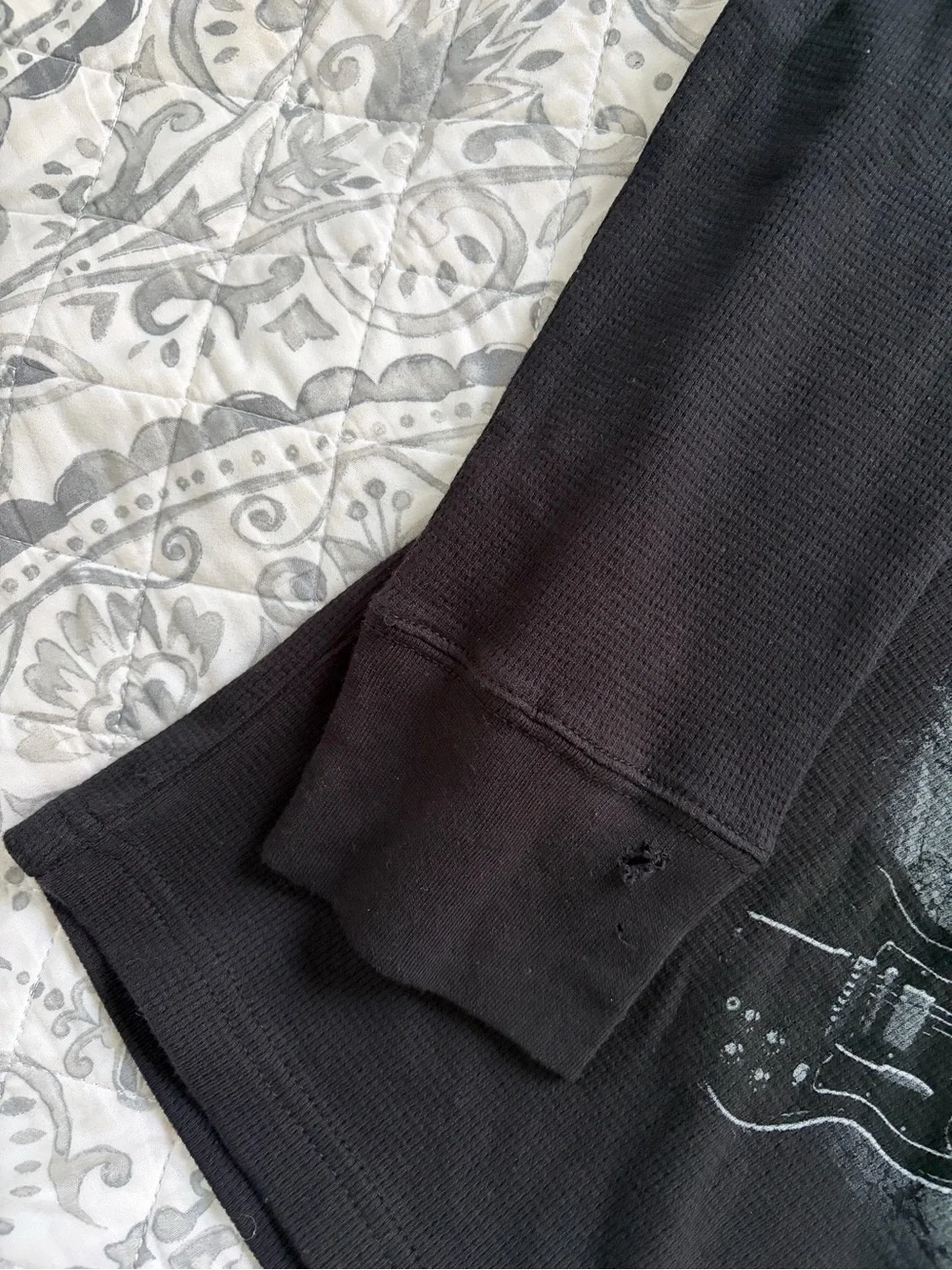 AC/DC Black Long Sleeve 'Back In Black' Graphic Tee